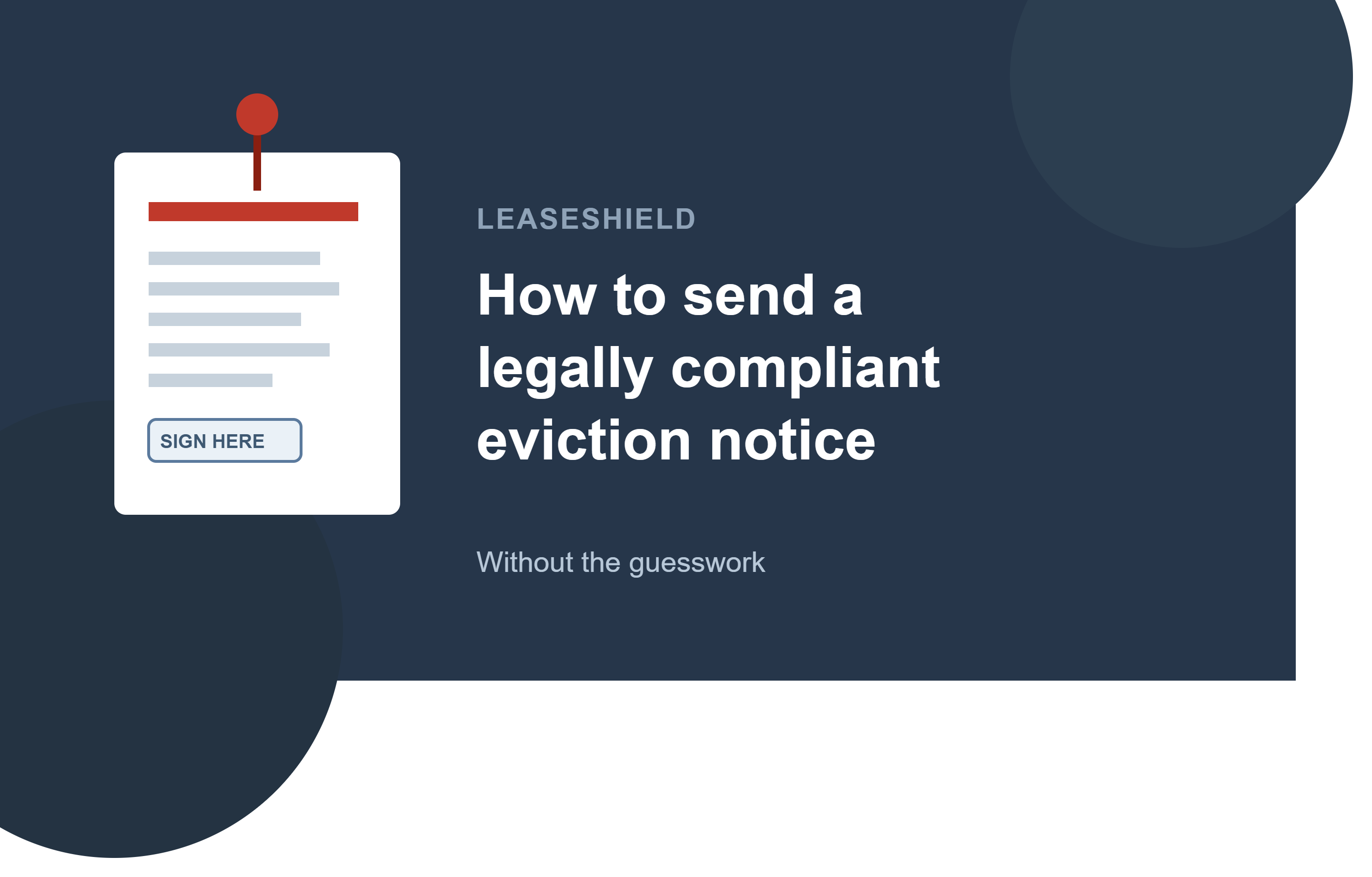 How to Send a Legally Compliant Eviction Notice